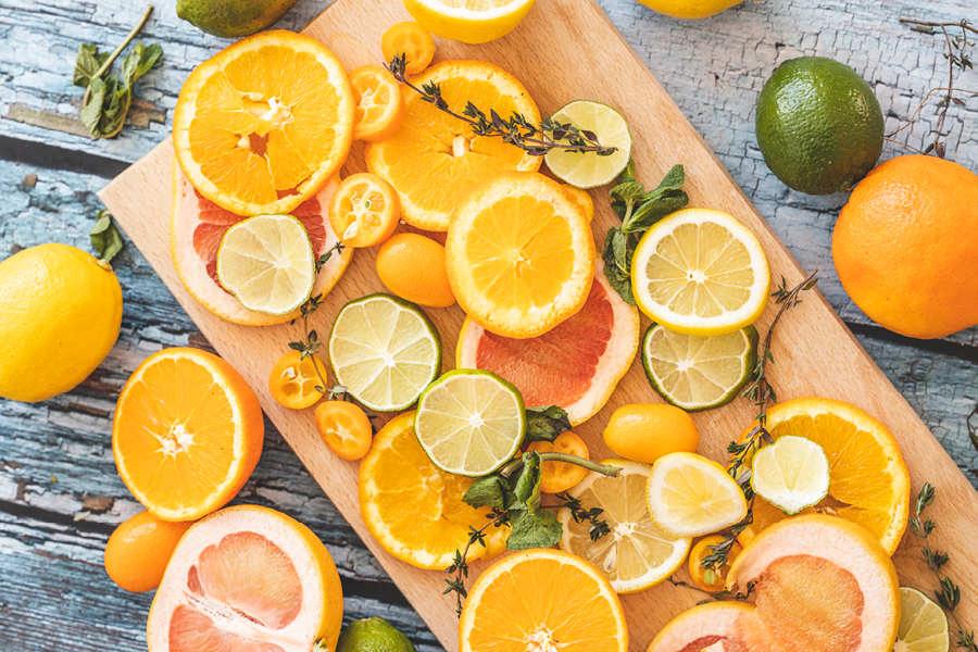 Fruit that is sliced up and ready to be served.